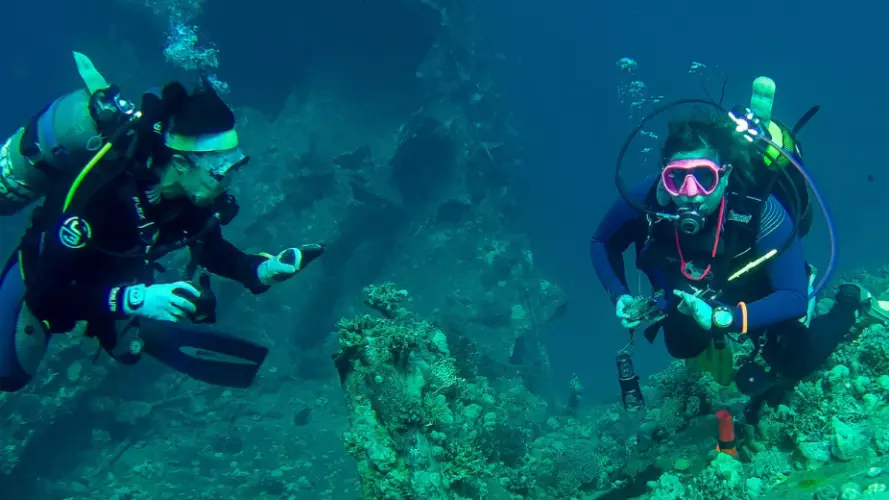underwater exploration banner