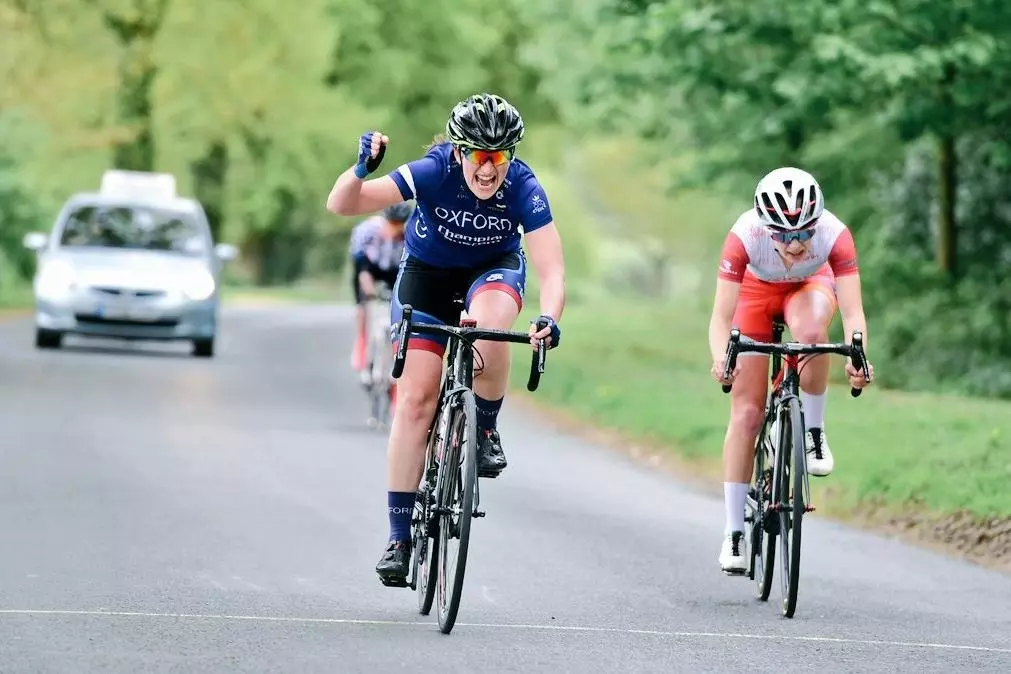 cycling  action shot